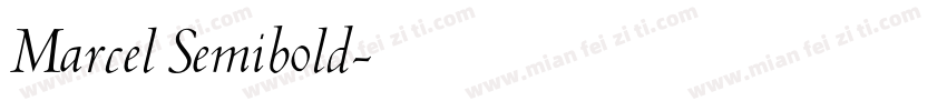 Marcel Semibold字体转换